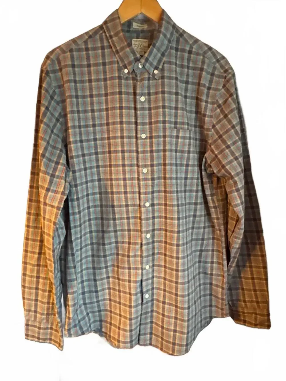 Vintage J. Crew Men’s Plaid Button Down LT